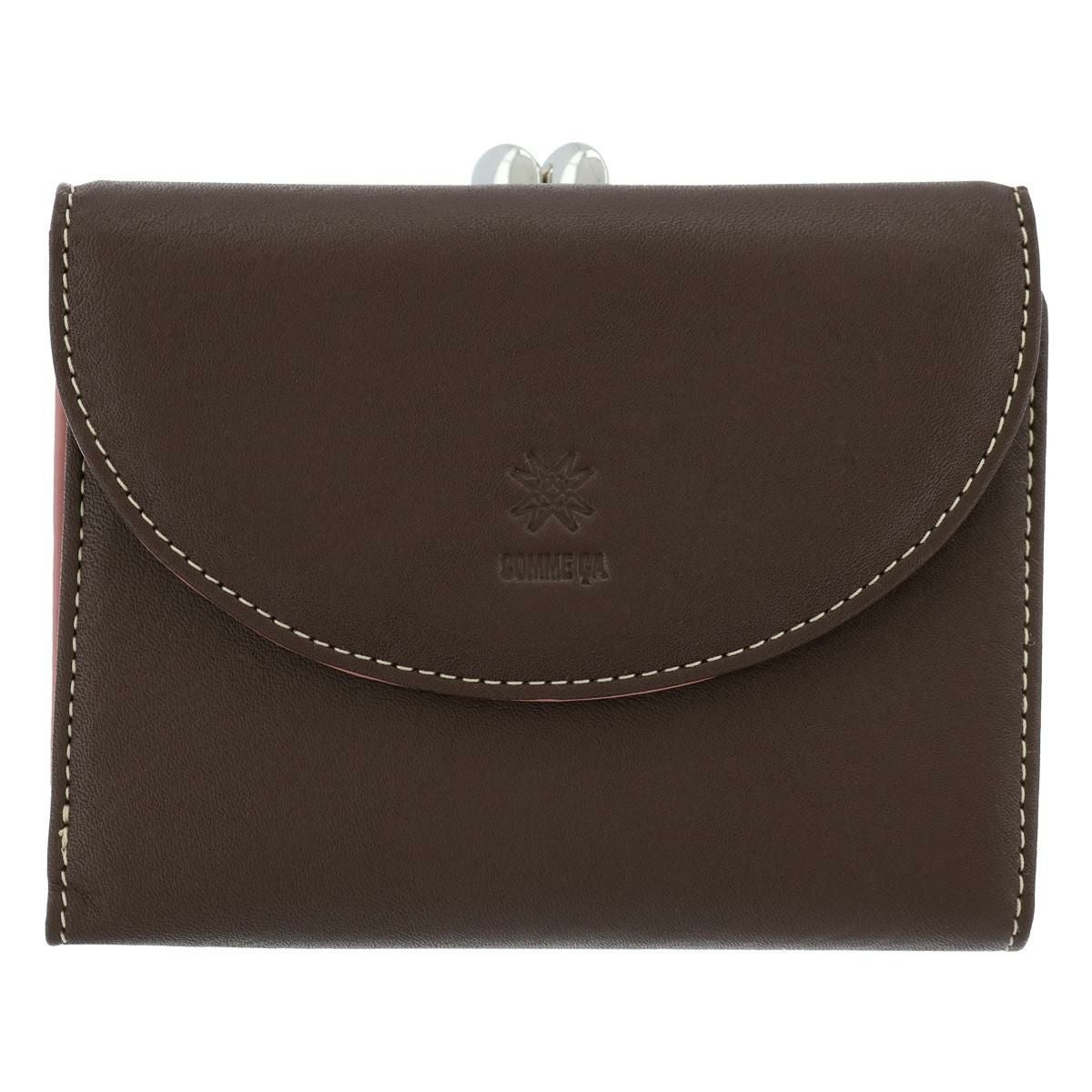 コムサ 二つ折り財布 ガマ口 マカロン 0074701