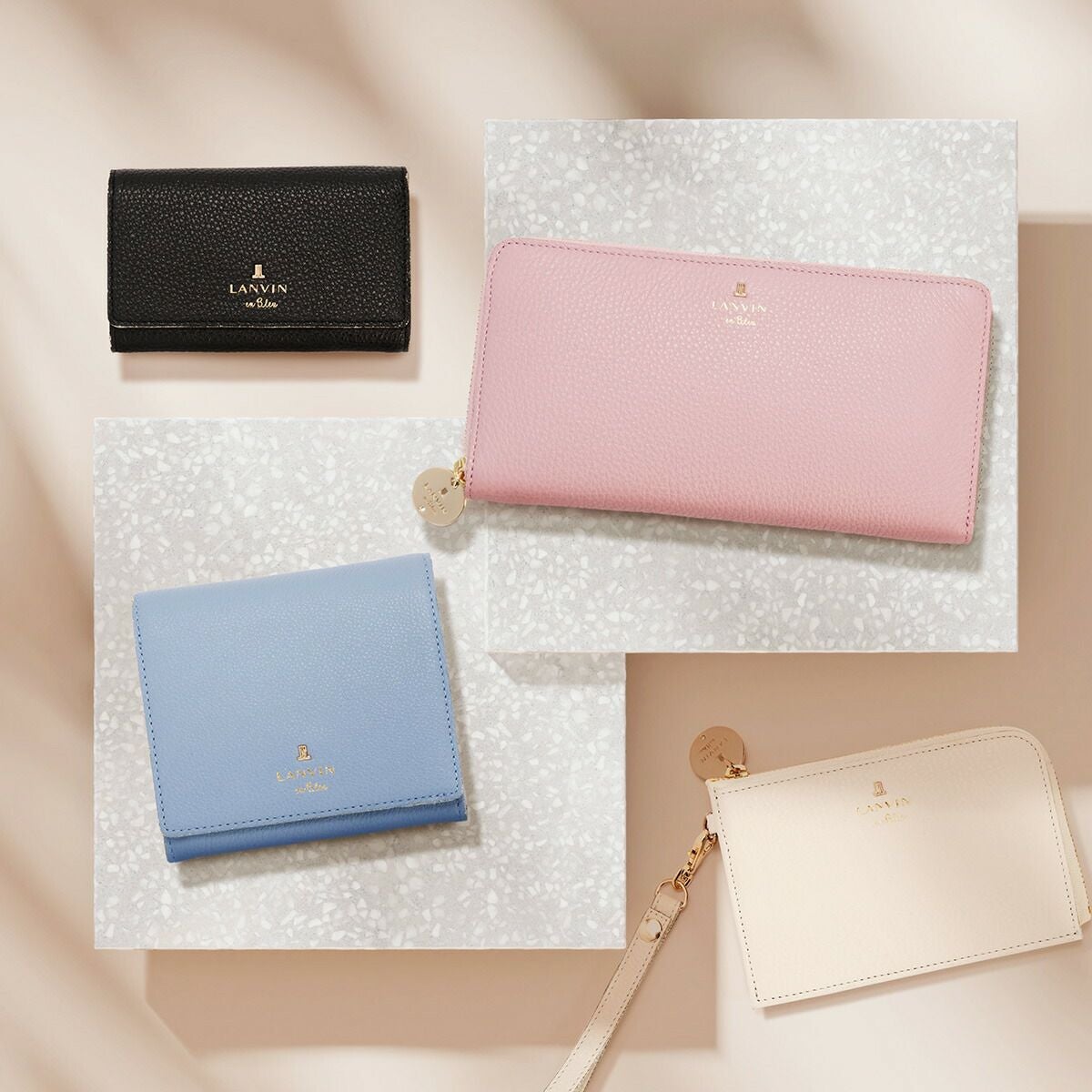 ランバンオンブルー 二つ折り財布 メラニー レディース 483222 LANVIN