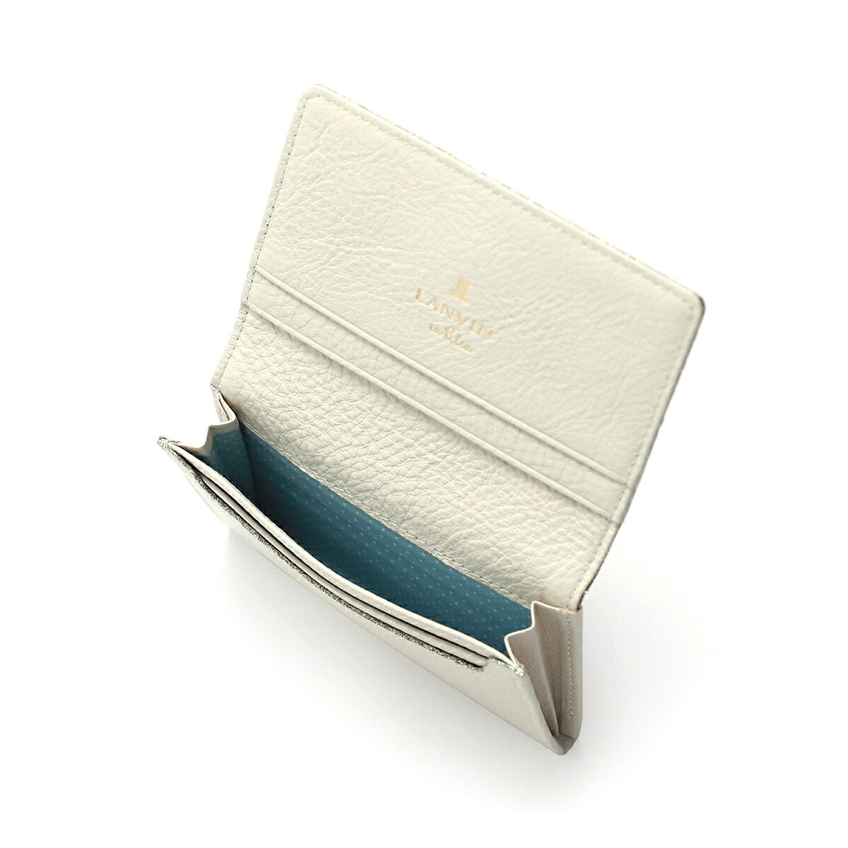 美品 LANVIN 水色 スカジャン刺繍ワッペン 48 ランバンファーストライン メラニー 名刺入れ|LANVIN en Bleu | LANVIN en Bleu | ランバン オン