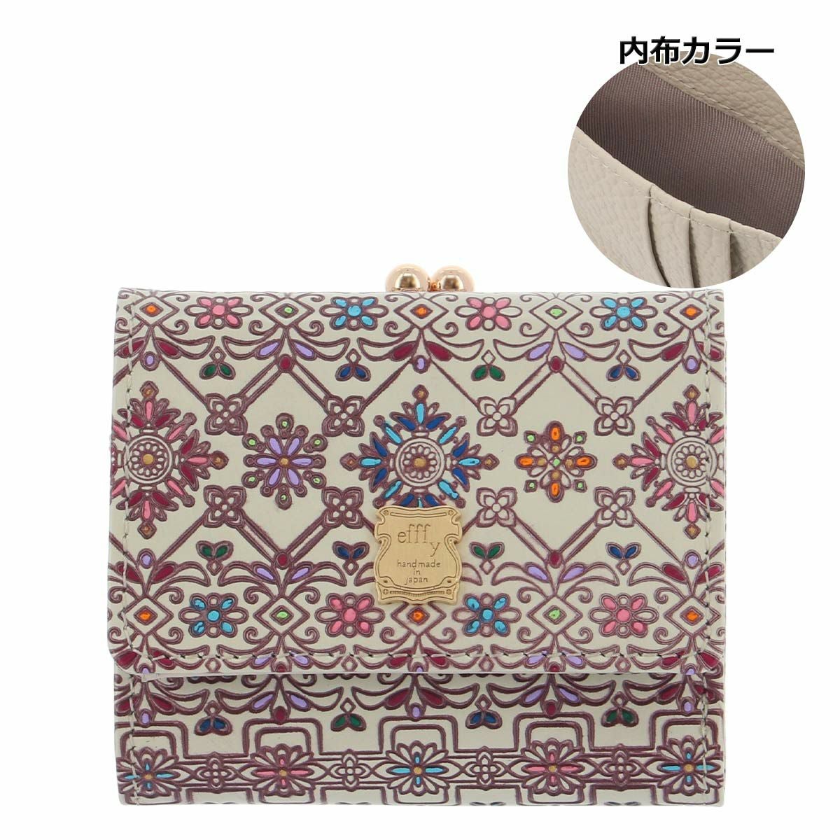 エフィー 三つ折り財布 レディース PD3-15 efffy | 友禅文庫 がま口