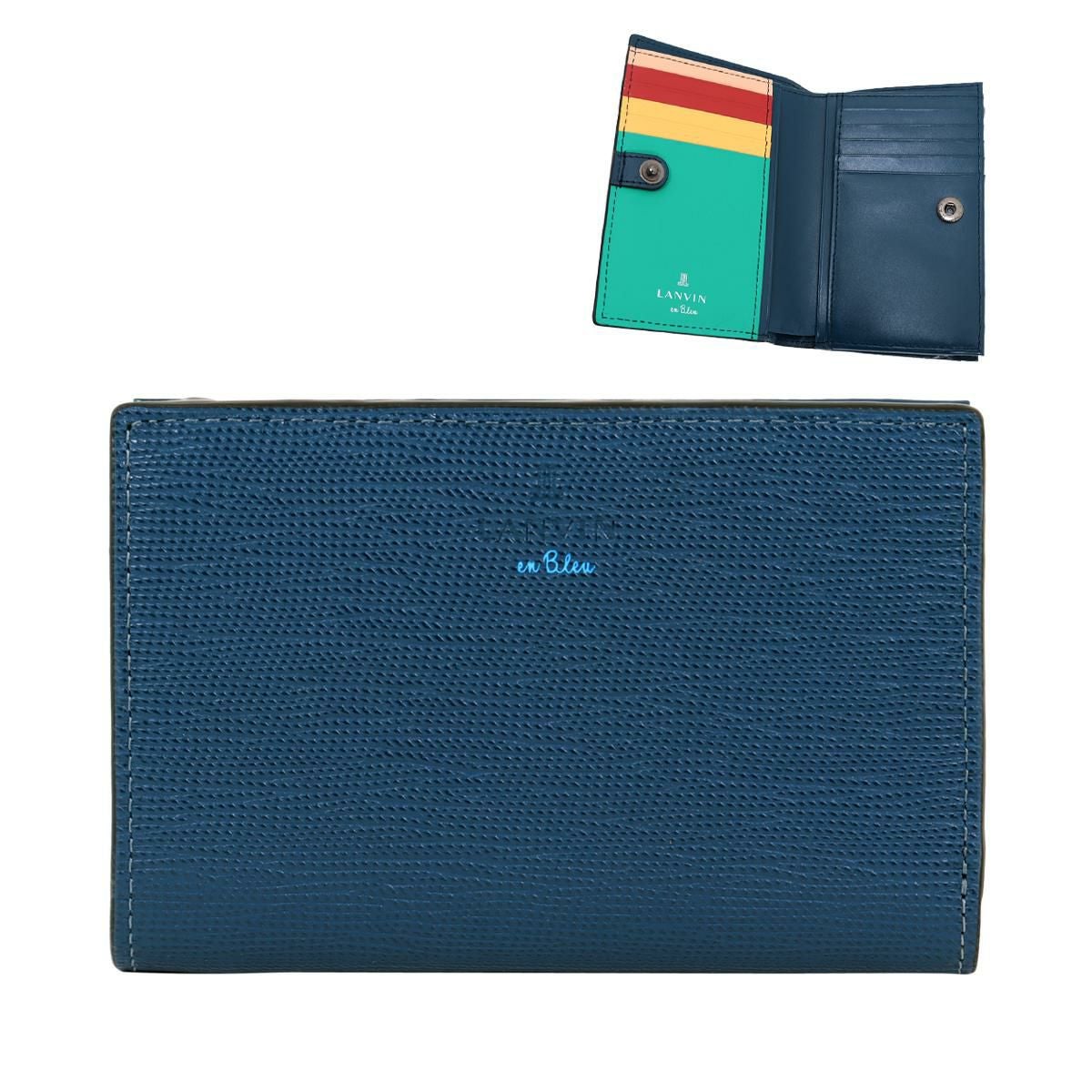 ランバンオンブルー 二つ折り長財布 スタンパ メンズ 522604 LANVIN en