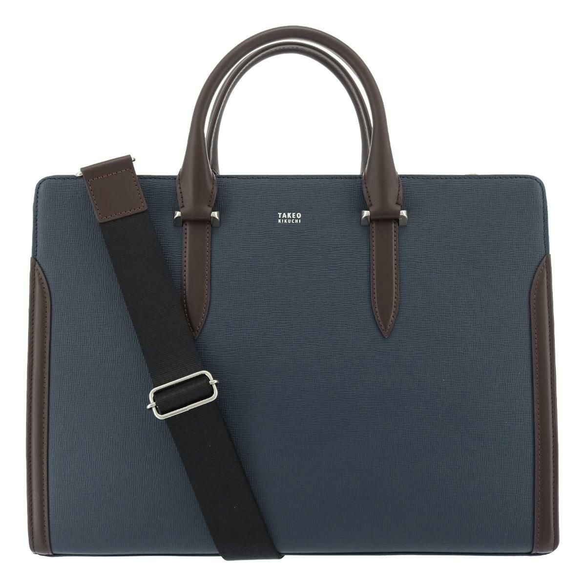 美品 タケオキクチ 2WAY ビジネスバッグ ショルダー キャンバス×本革レザー タケオキクチ ビジネスバッグ A4 2WAY 本革 スパーダ メンズ 724511
