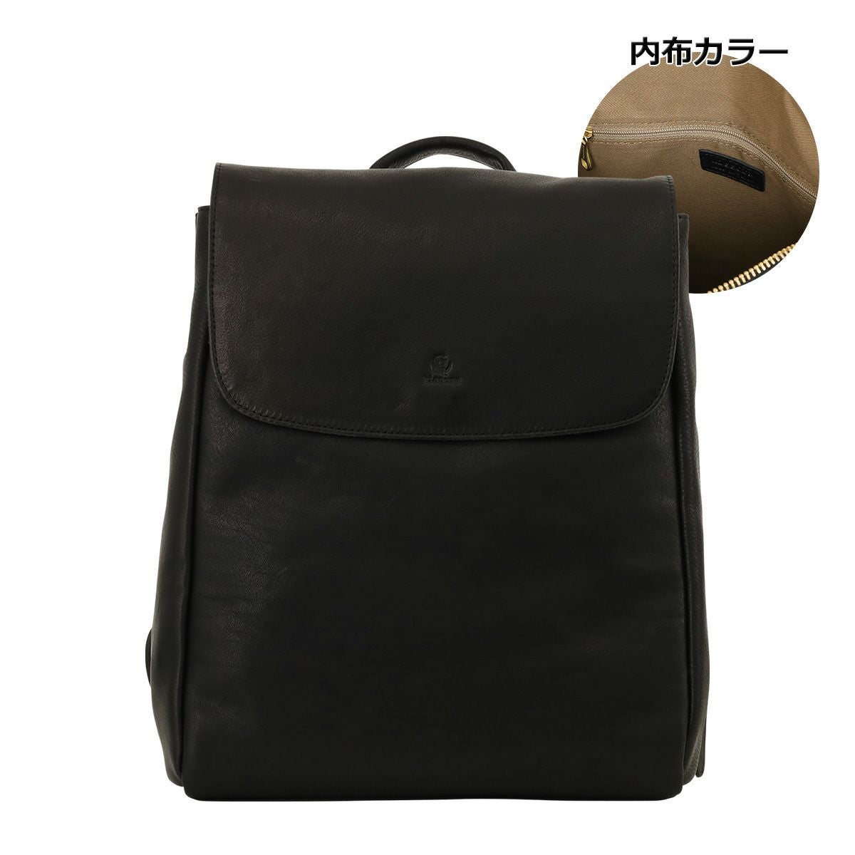 キソラ リュック かぶせ 本革 レザー オリーブヌメ レディース KIOB