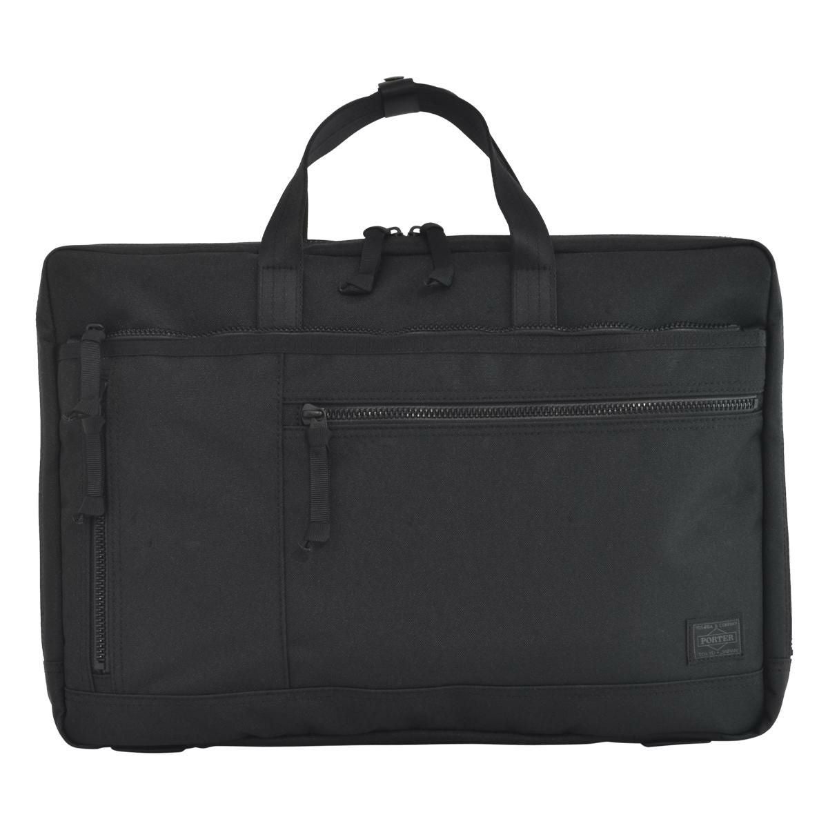 ポーター ブラック レザービジネスバッグ PORTER / ポーター 吉田カバン 牛革 2WAY ショルダーバッグ ブラック
