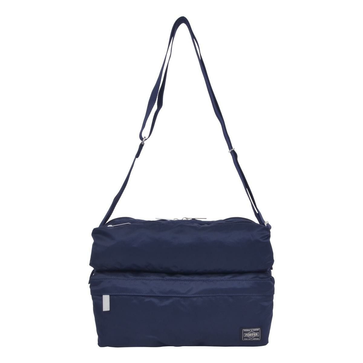 ワコマリア×PORTER ネイビー　Wネーム　ショルダーバッグ ポーター フレーム ショルダーバッグ 690-17849 PORTER FRAME 吉田