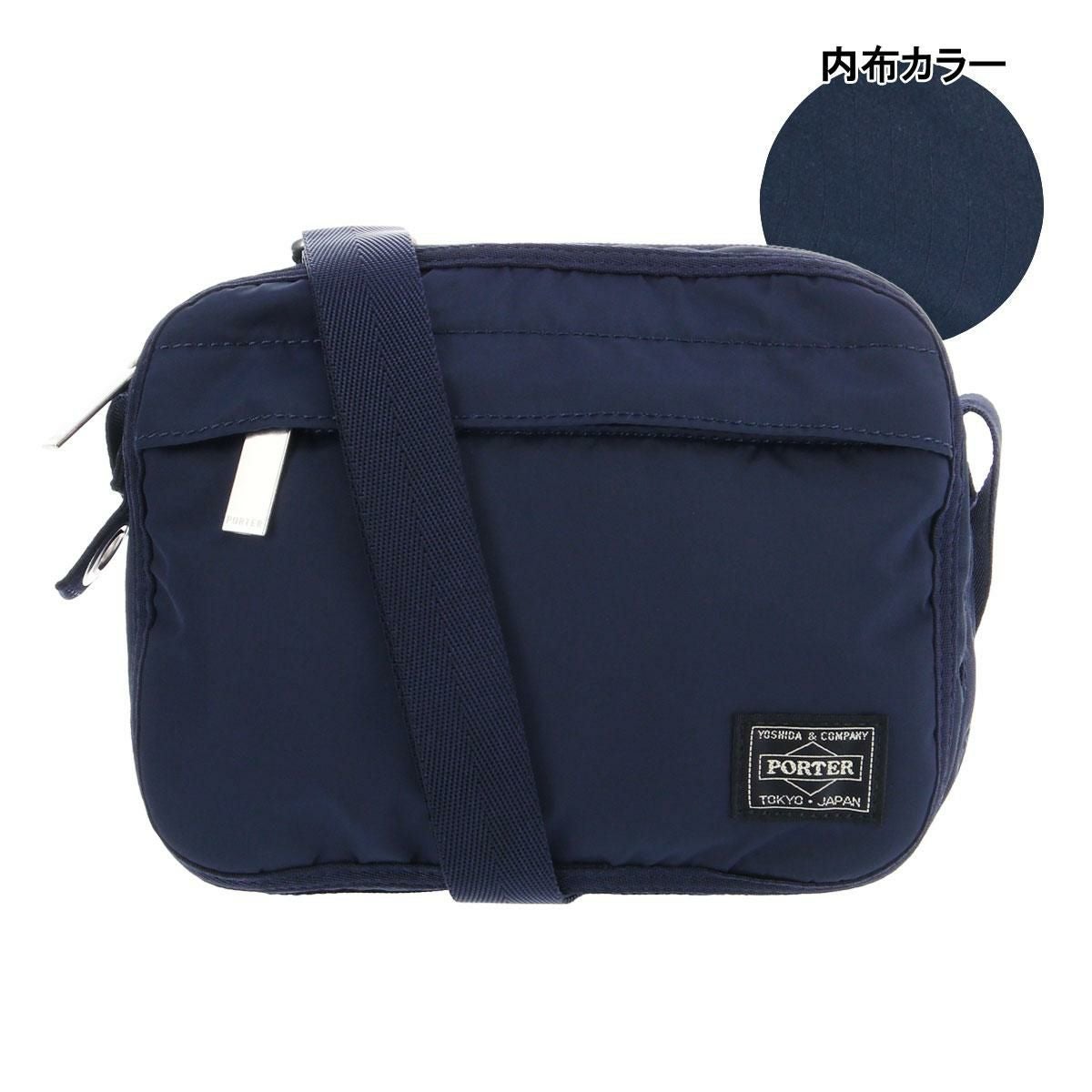 ワコマリア×PORTER ネイビー　Wネーム　ショルダーバッグ ポーター フレーム ショルダーバッグ 690-17849 PORTER FRAME 吉田