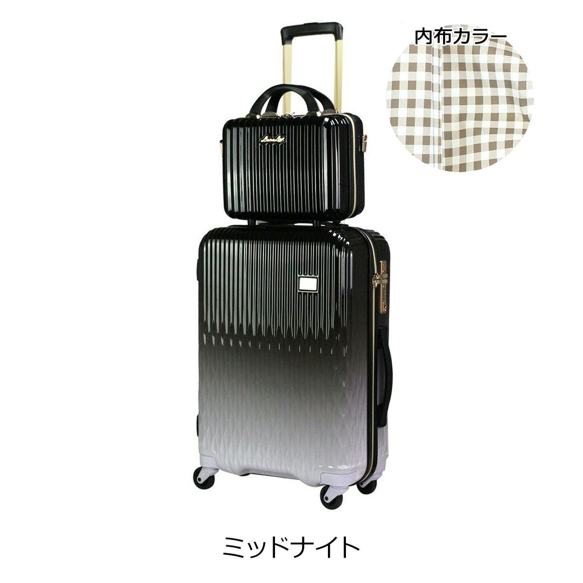シフレ スーツケース 43L 55cm 3.4kg TSAロック ルナルクス LUN2116K