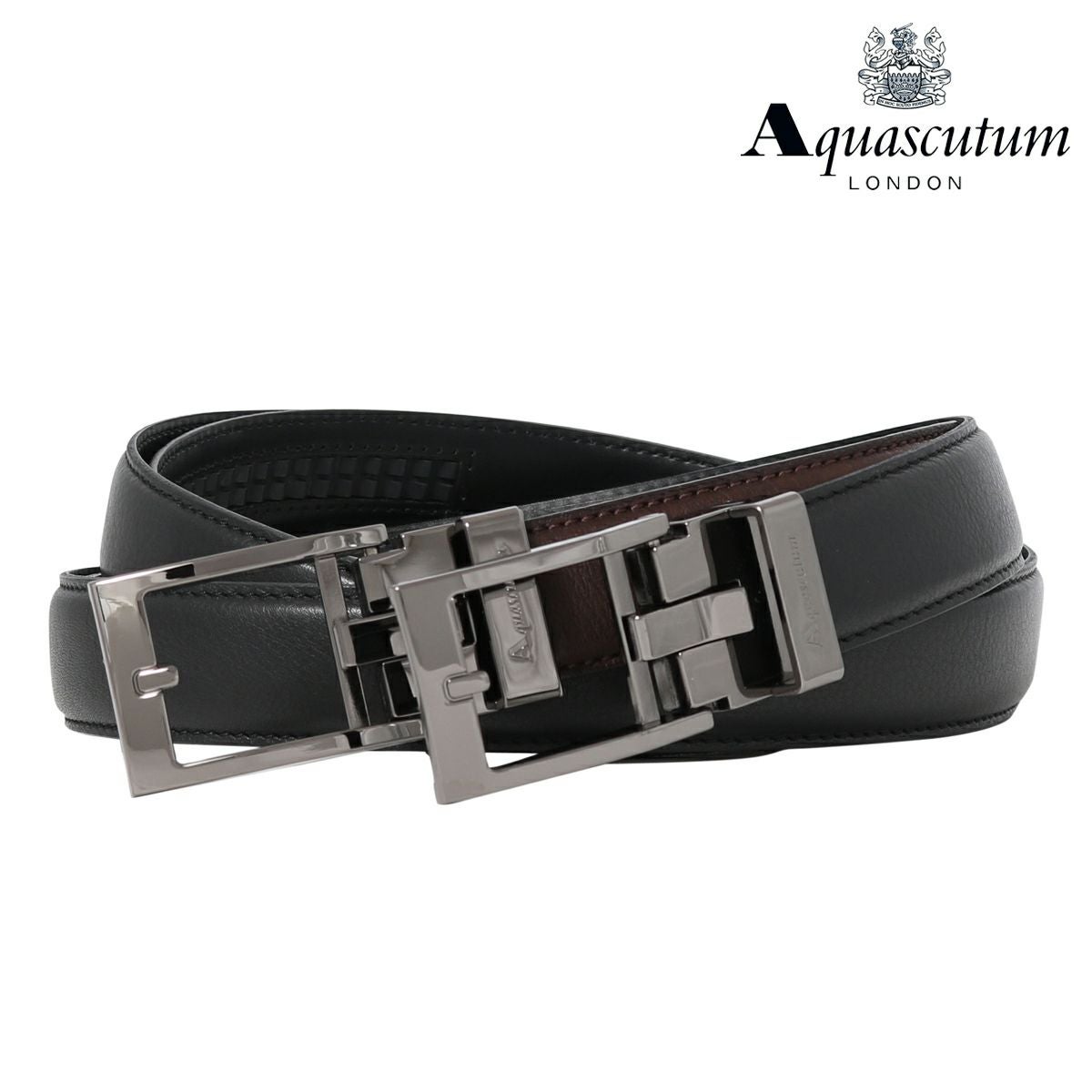 アクアスキュータム ベルト メンズ 6100120 Aquascutum｜本革 レザー