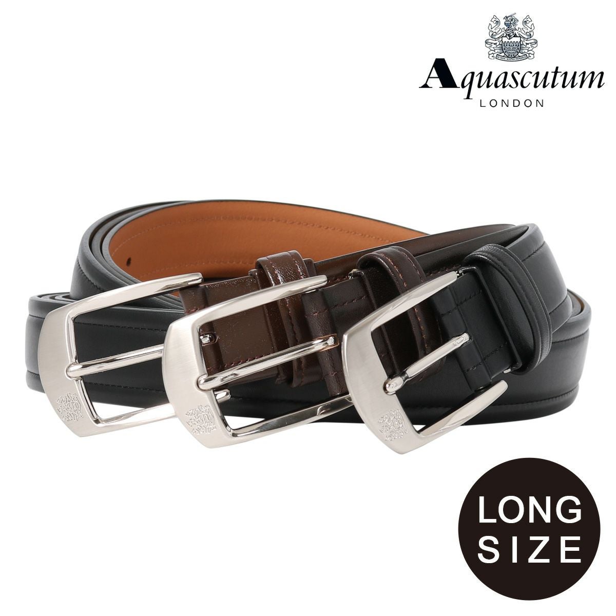アクアスキュータム ベルト ロングサイズ メンズ 4100118L Aquascutum