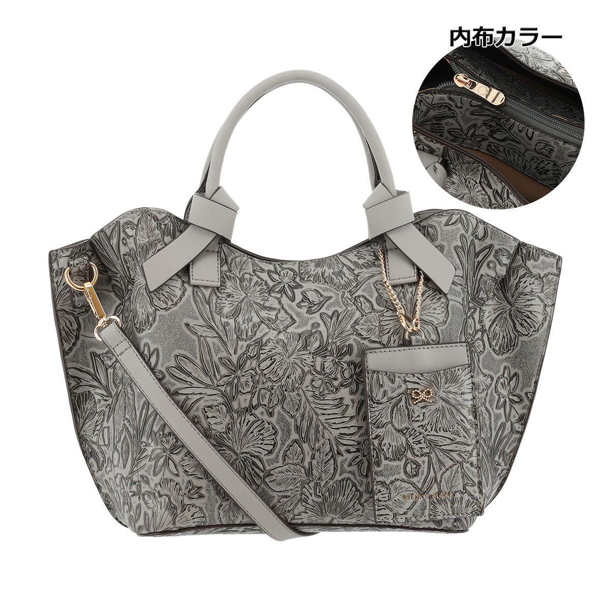 Charmant sac x BLUELEA ハンドバッグ グレー FURLA（フルラ） 並行輸入 ハンドバッグ エマ WB00610 BX0053 2269S 9