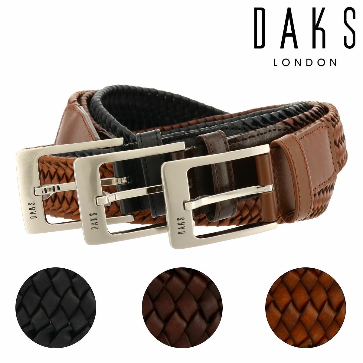 ダックス ベルト メンズ DB11410 日本製 DAKS 牛革 レザー カジュアル