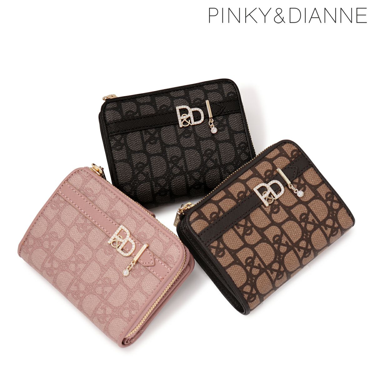 ✨新品✨箱あり！PINKY&DIANNE【ピンキー&ディアンネ】二つ折り財布 PINKY&DIANNE（ピンキー アンド ダイアン） 【正規販売店