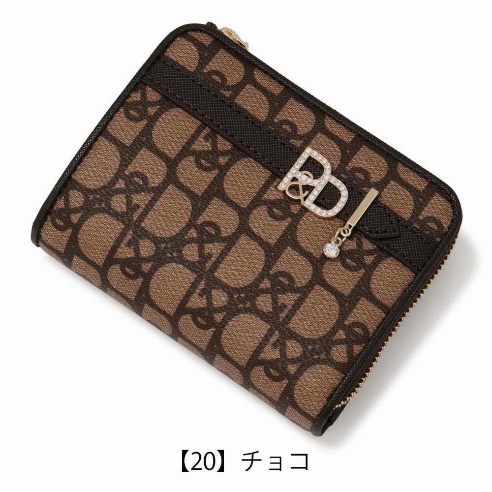 ピンキーアンドダイアン 二つ折り財布 本革 レディース PDLWBES3