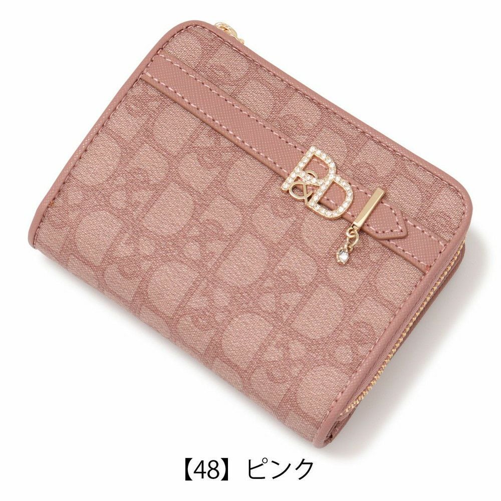 ピンキーアンドダイアン 二つ折り財布 本革 レディース PDLWBES3