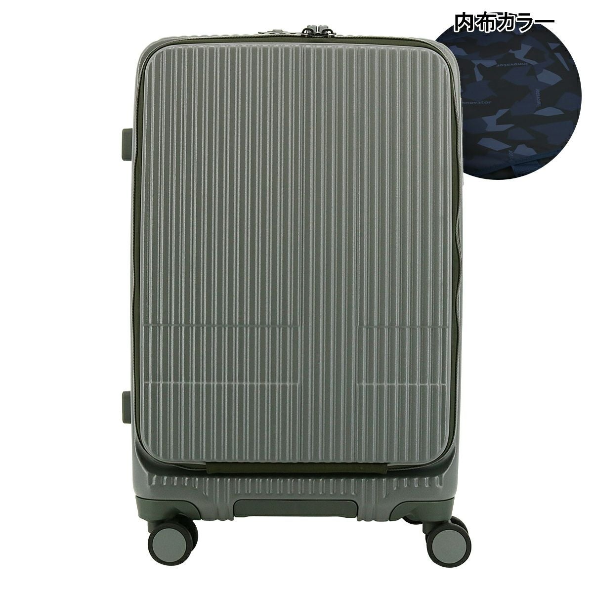 ハイシー INV155 Pale Green 55L Middle イノベーター スーツケース EXTREME INV155 軽量 55L 62cm 3.9kg