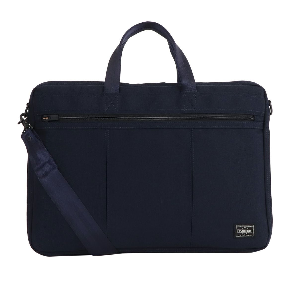 PORTER ブラック 本革ブリーフケース TIME BLACK(タイム ブラック) 2WAY BRIEFCASE | 吉田カバン