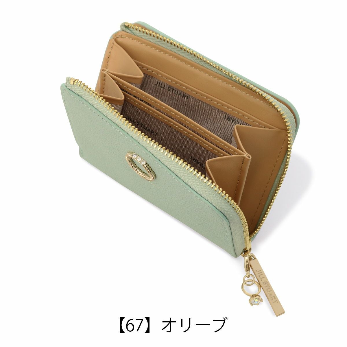 ジルスチュアート 本革 レザー 二つ折り財布 レディース エターナル