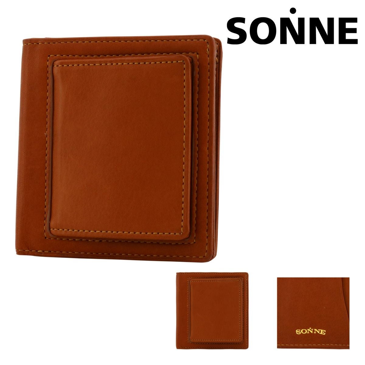 ゾンネ 二つ折り財布 シビラ メンズ SOM002 SONNE | 本革 レザー | 二