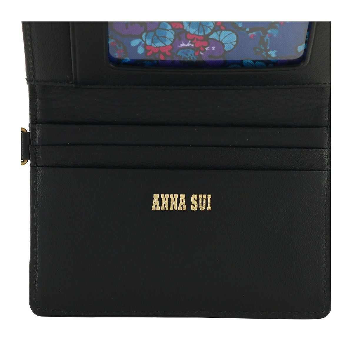 レア☆ANNA SUI アナスイ パスポートケース　ゴールド やぎ革　牛革　旅行 ANNA SUI（アナスイ） パスケース 本革 レディース セルパン 316113