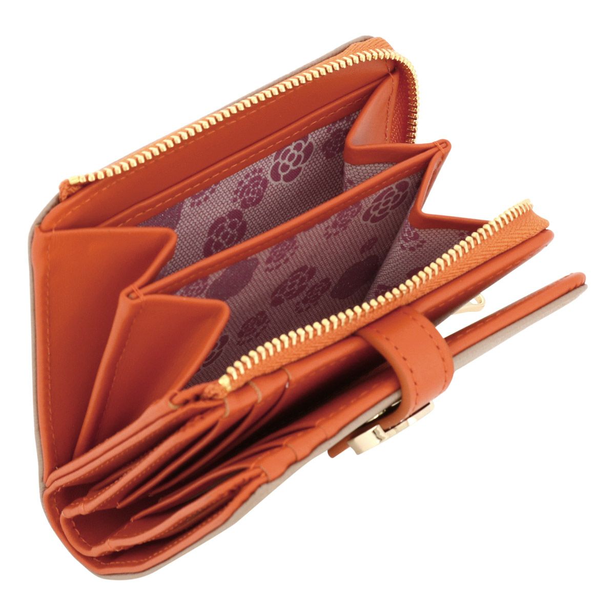 クレイサス 二つ折り財布 レディース 本革 ブラン 188402 CLATHAS