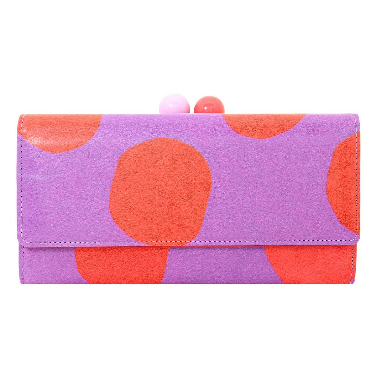 ツモリチサト キャリー 長財布 かぶせ がま口 本革 tsumori chisato