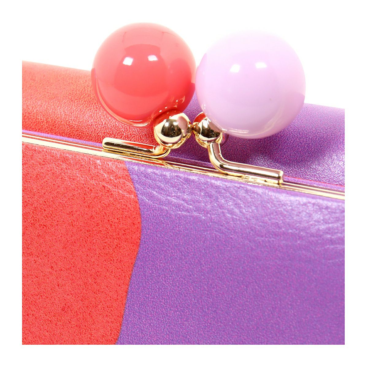 ツモリチサト キャリー 長財布 かぶせ がま口 本革 tsumori chisato