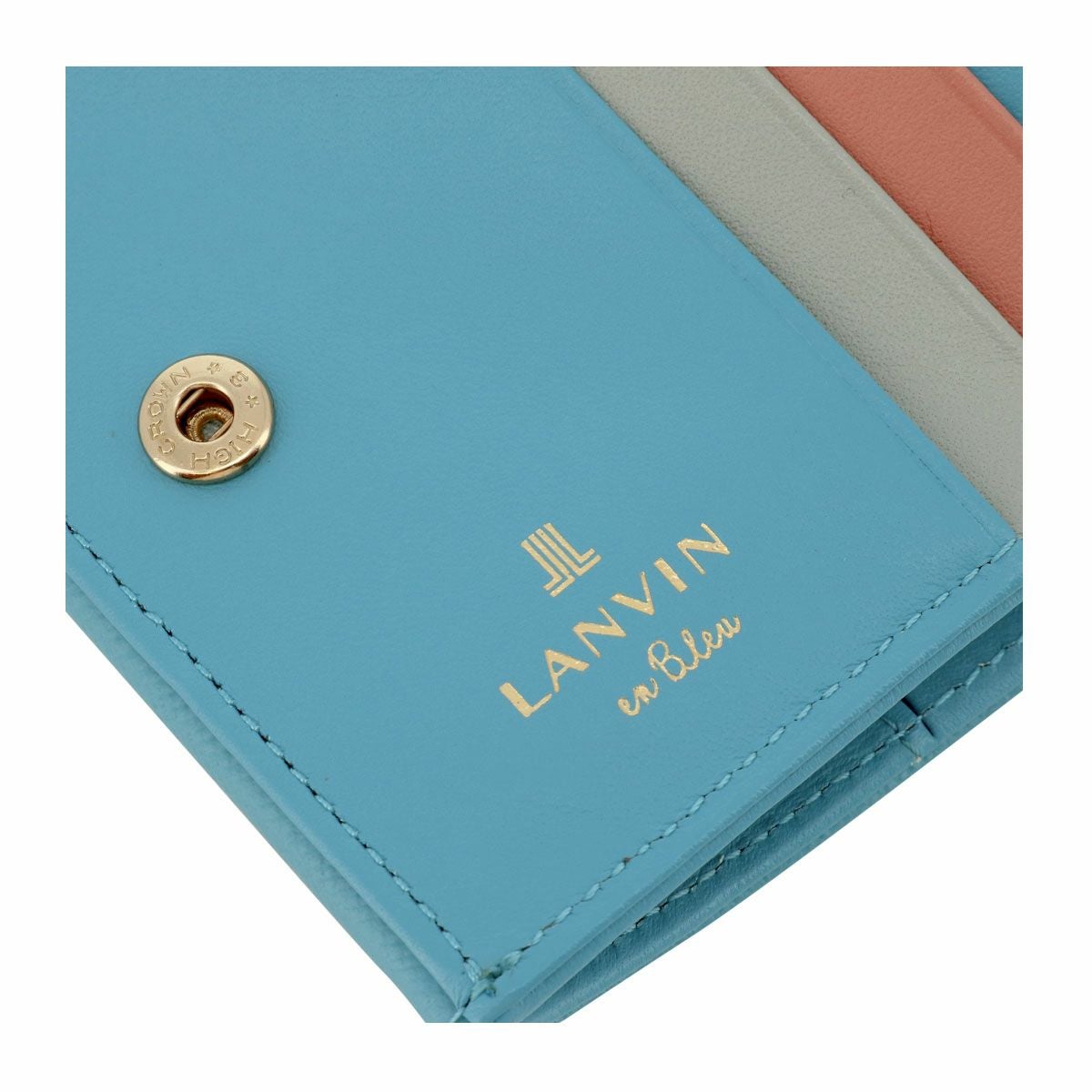 ランバンオンブルー 二つ折り財布 本革 レディース リュクサンブール