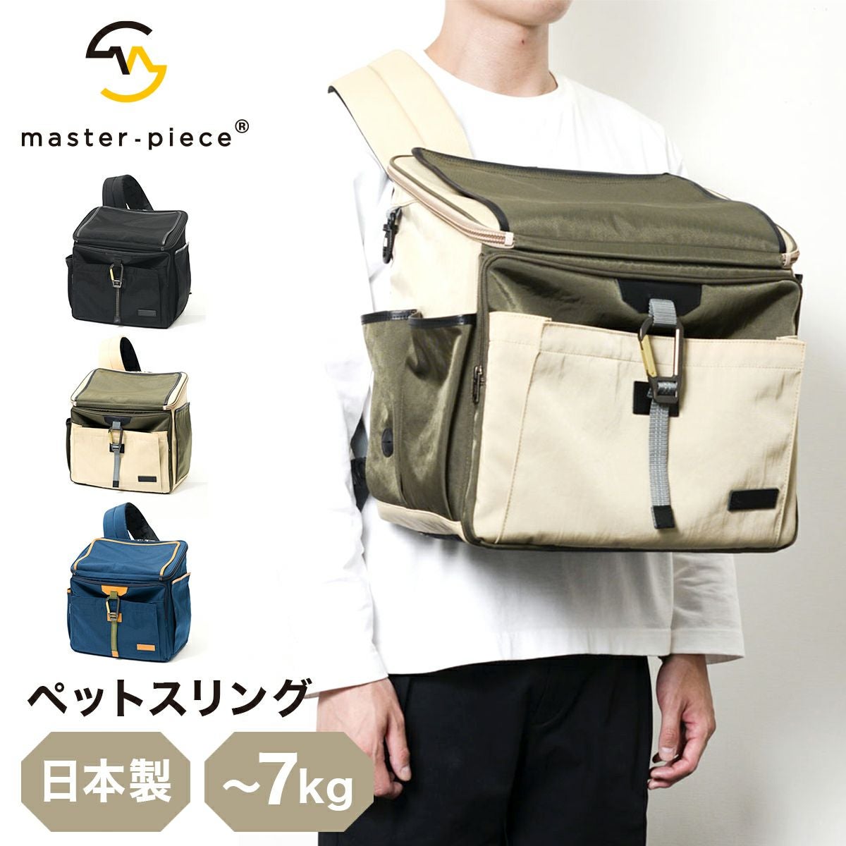 ［新品・未使用‼️］犬用キャリーバッグ ベージュとネイビー 新品・未使用 犬用キャリーバッグ ベージュ×ネイビー｜Yahoo!フリマ