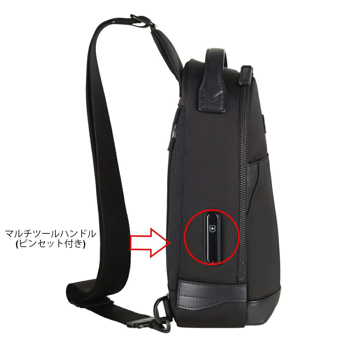 ビクトリノックス ボディバッグ メンズ ブラック 611808 ALOX NERO