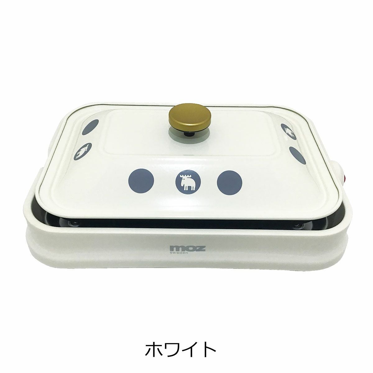 モズ 3WAY ホットプレート EF-LC32 moz | 3枚 焼肉 たこ焼き 蓋付き