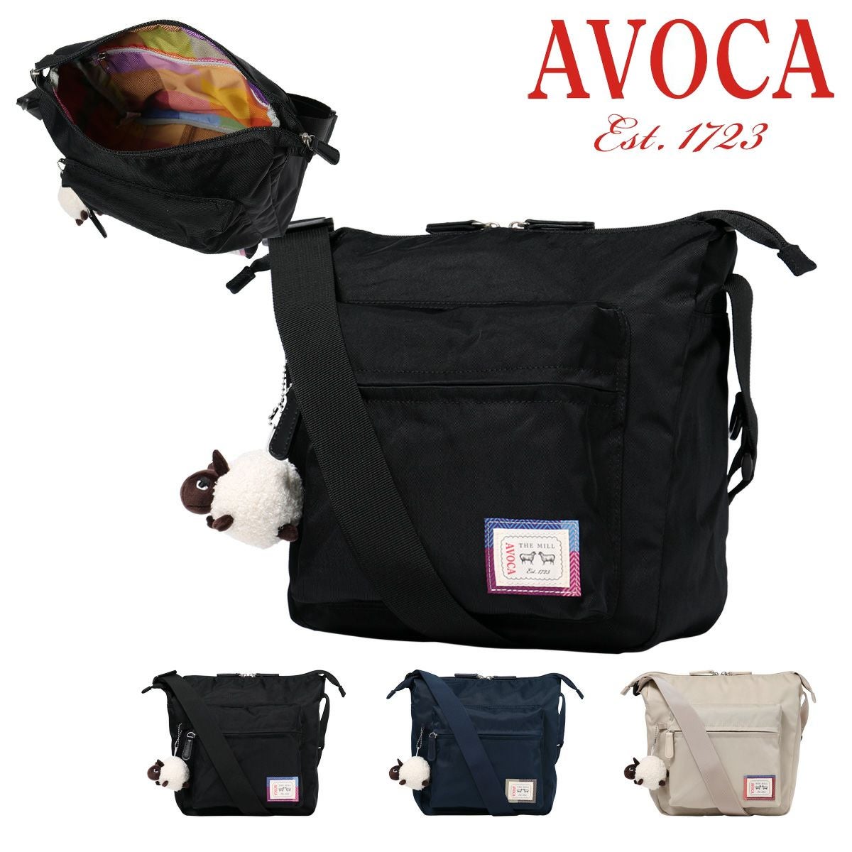 極美品ほぼ未使用品◎AVOCAアボカ チェック地×ボトムレザー ショルダーバッグ AVOCA - 極美品ほぼ未使用品◎AVOCAアボカ チェック地×ボトムレザー