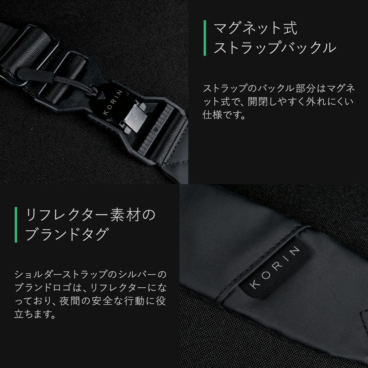 コリンデザイン ボディバッグ メンズ レディース フリップスリング