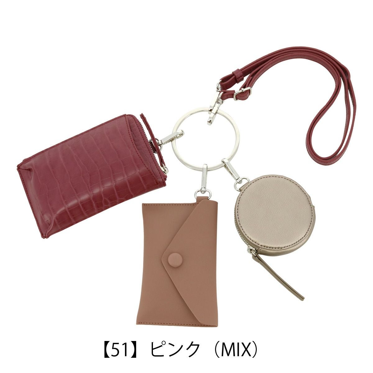 モニカ 3連ポーチ ショルダーバッグ MONI-1016A MONICA | スマホポーチ
