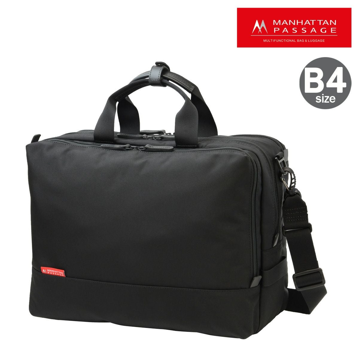 MANHATTAN PASSAGE ビジネスバッグ ブラック マンハッタンパッセージ ビジネスバッグ ブリーフケース B4 17L メンズ
