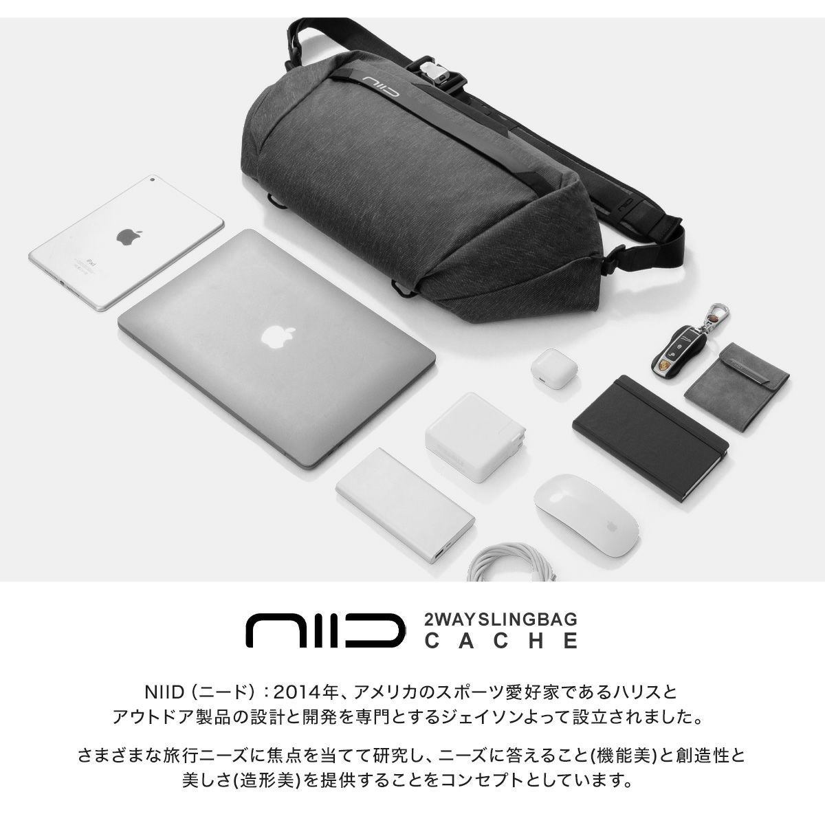 ニード ボディバッグ メンズ レディース キャッシュ CACHE NIID｜15