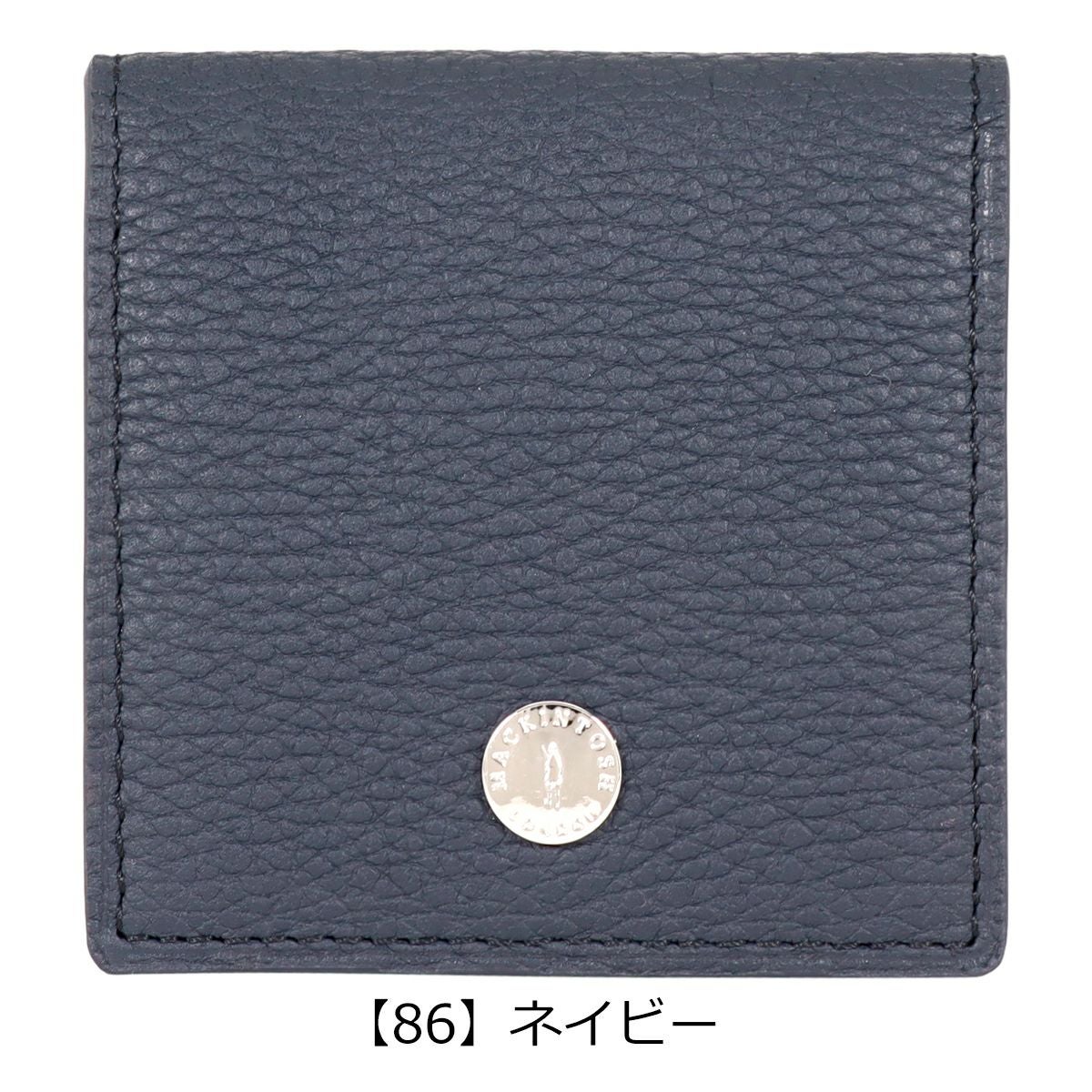 美品♡マッキントッシュロンドン イタリア製生地 スーパー140 裏地ロゴ L 紺 マッキントッシュロンドン 小銭入れ MEDAL 6060044 MACKINTOSH LONDON