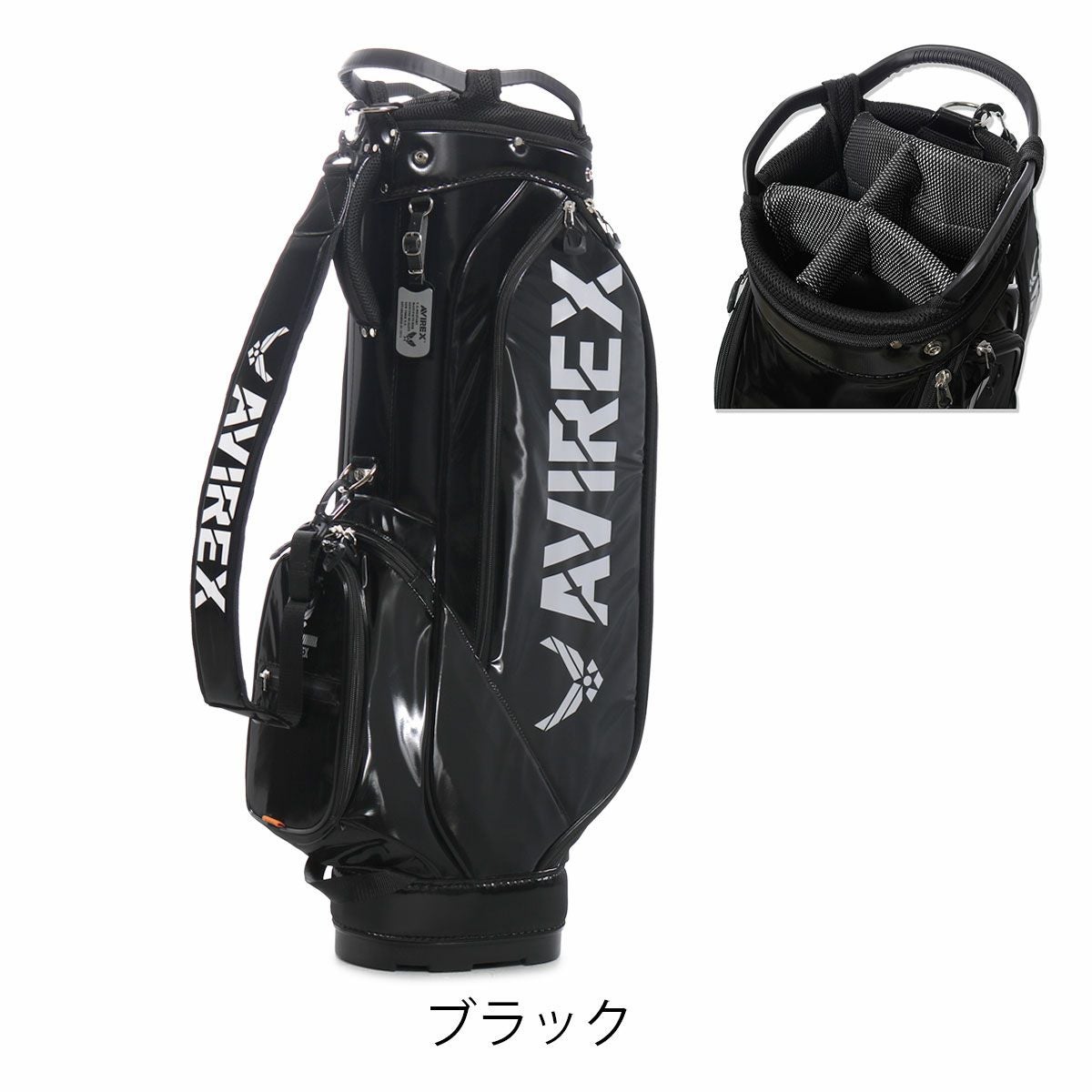 アビレックス　キャディーバッグ　AVIREX AVIREX GOLF アヴィレックスゴルフ 9型 スタンド式 キャディバッグ
