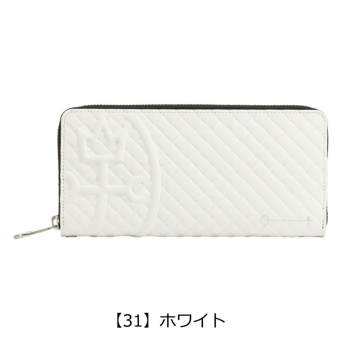 カステルバジャック 長財布 ラウンドファスナー カード収納 本革