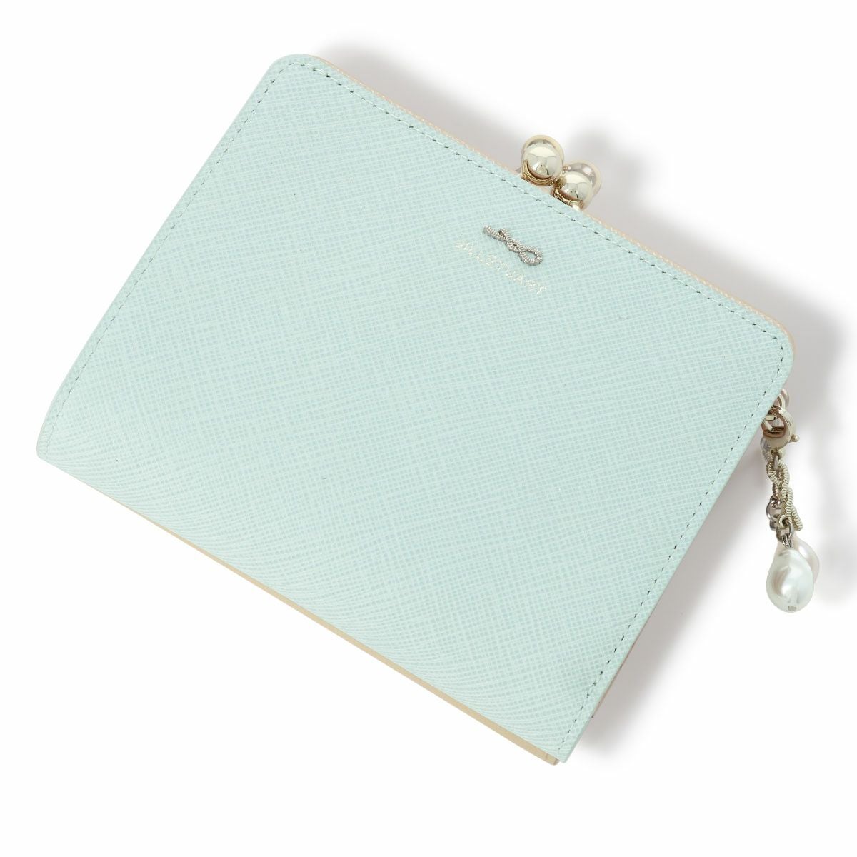 新品★ジルスチュアート★スパイラル がま口付き長財布★アイスブルー リボン 新品】JILLSTUART がま口長財布 スパイラル アイスブルー 新品タグ付き