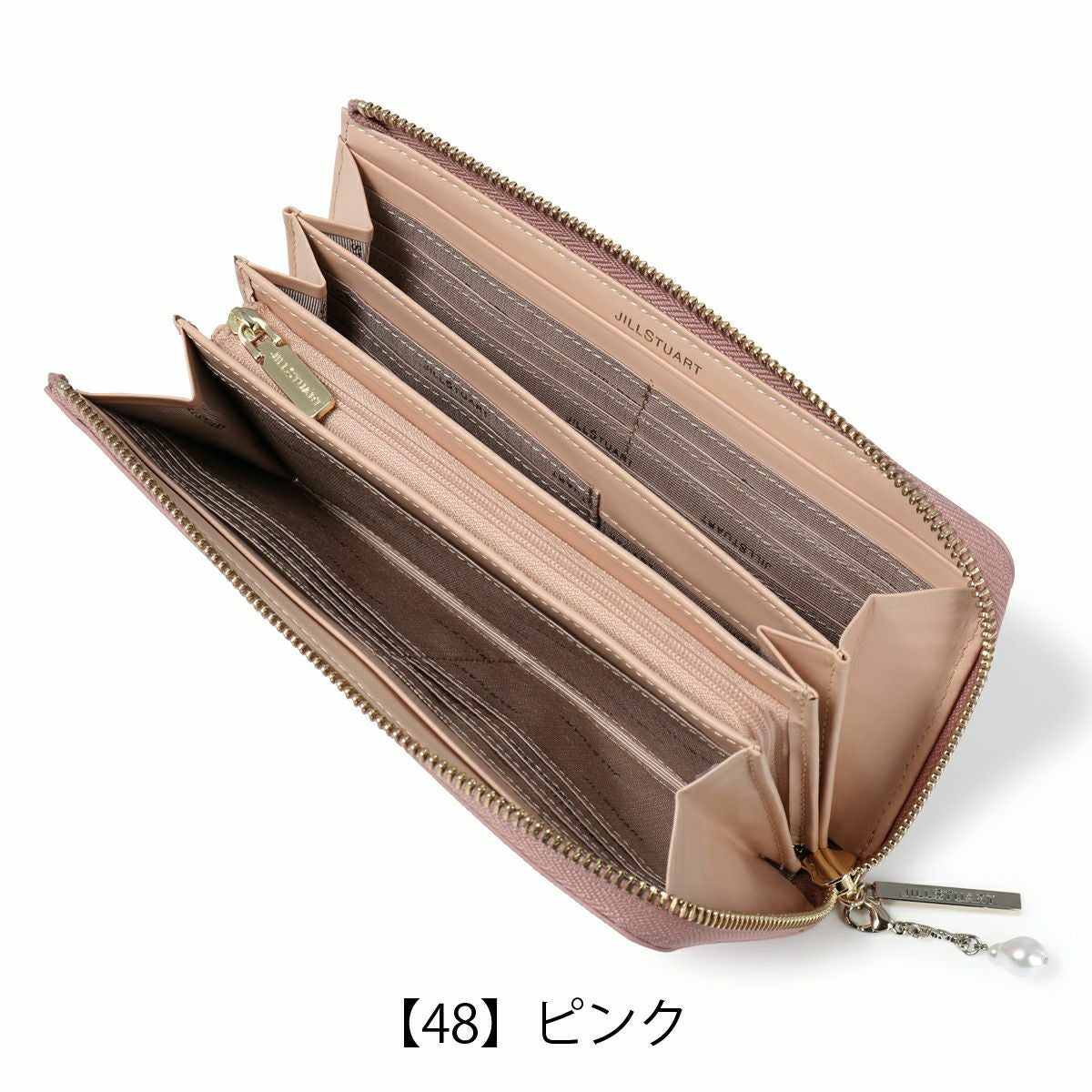 ✨新品✨ジルスチュアート✨クラシック✨フラップ✨長財布✨ブラウン✨型押し✨被せ JILL STUART（ジルスチュアート）の「JILL STUART(ジル スチュアート