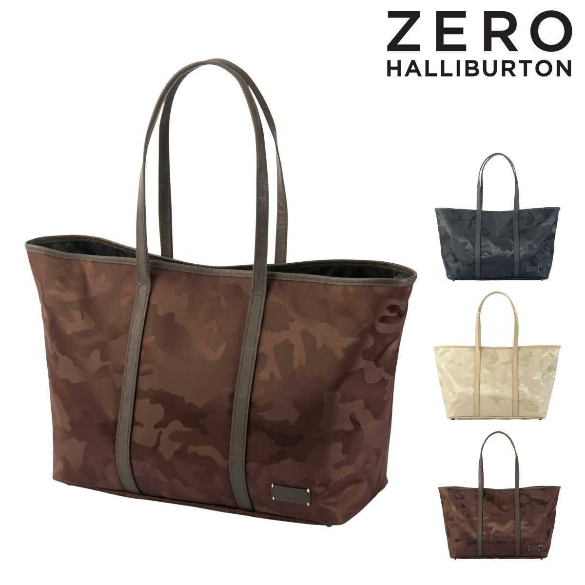 ☆未使用☆ZERO HALLIBURTON カートトートバッグ ブラックカモ色 ゼロハリバートン(ZERO HALLIBURTON) ラウンドバッグ ZERO HALLIカモ柄