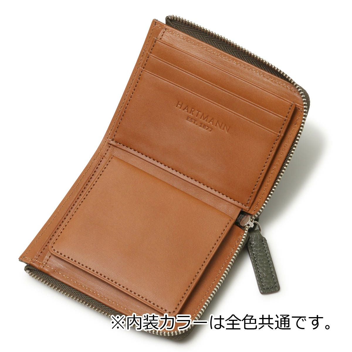 ハートマン 財布 二つ折り 本革 メンズ 日本製 142682 グレンデールSLG