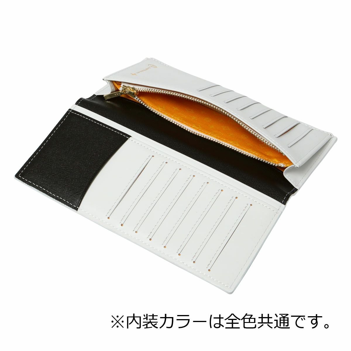 カステルバジャック 長財布 かぶせ 本革 メンズ ビジュー 097604