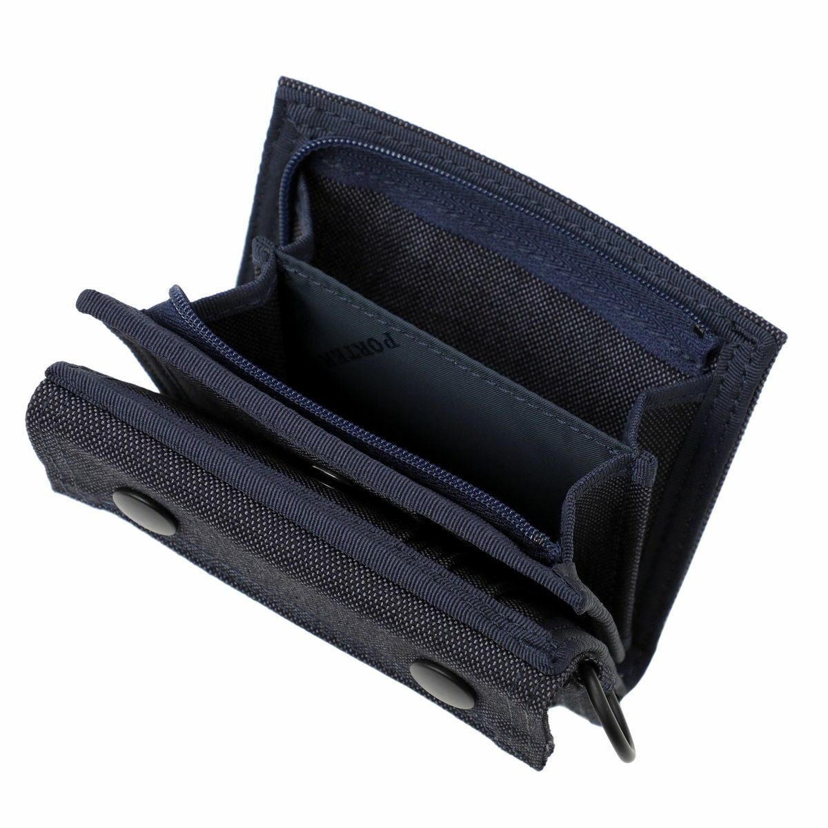 【新品タグ付き】PORTER ポーター スモーキー 二つ折り　財布　ネイビー ポーター スモーキー ウォレット 592-26370 PORTER SMOKY WALLET | 二