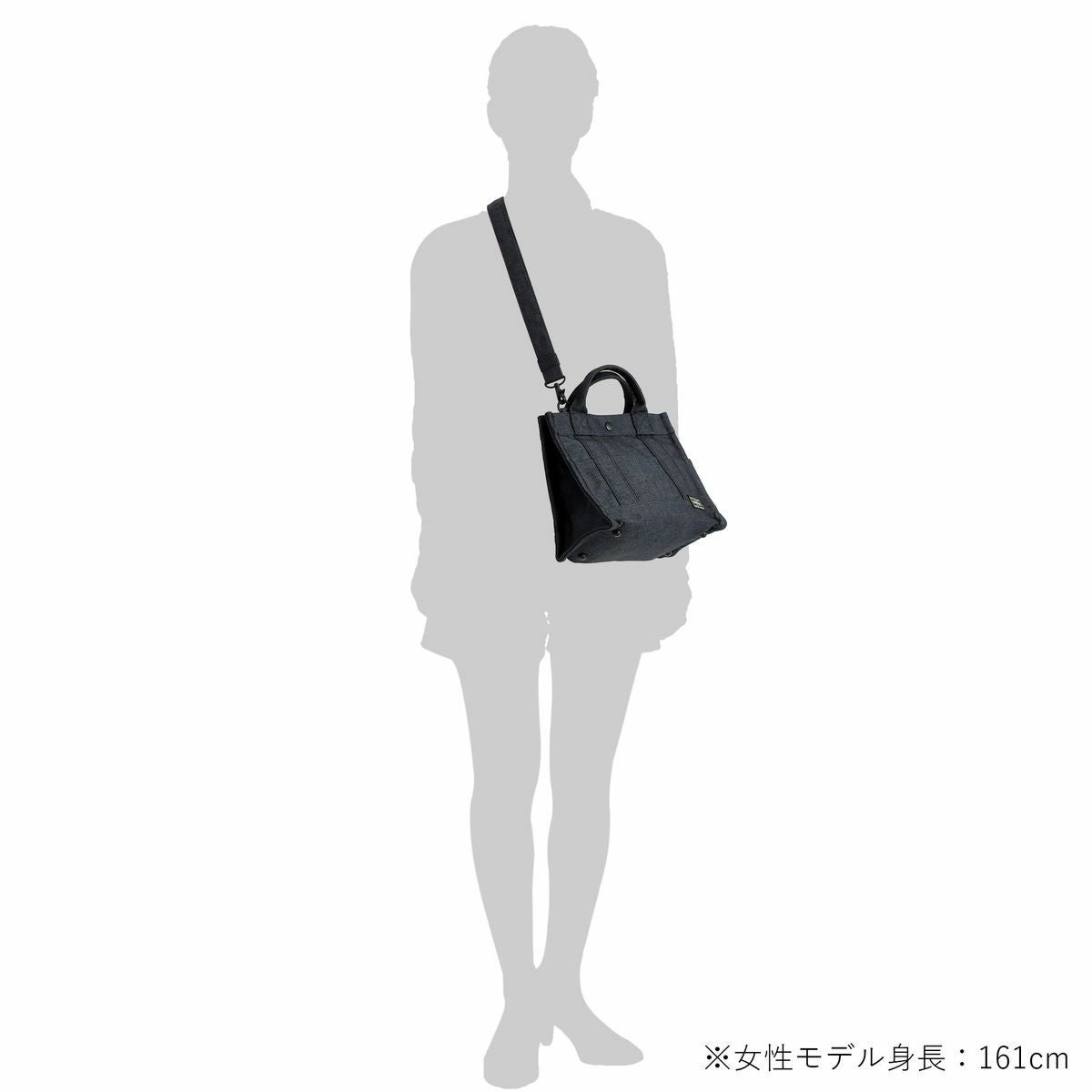 ✦美品✦ PORTER スモーキー トートバッグ S ブラック ポーター スモーキー 2WAYトートバッグ (S) 592-27628 PORTER SMOKY