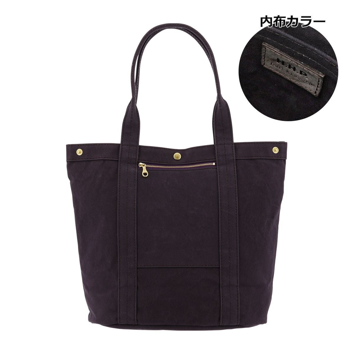 ほぼ新品 HARTMANN WYRICK トートバッグ　黒 BAGGY PORT】BLACK帆布 3ルームビッグトート YNM-410N | 藤巻百貨店