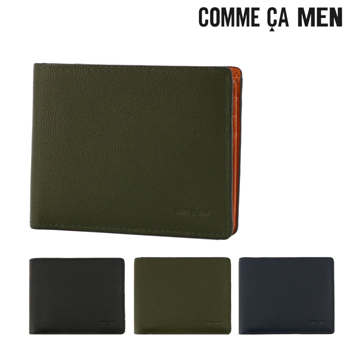 コムサメン 二つ折り財布 バーズ メンズ 5711 COMME CA MEN Base 牛革