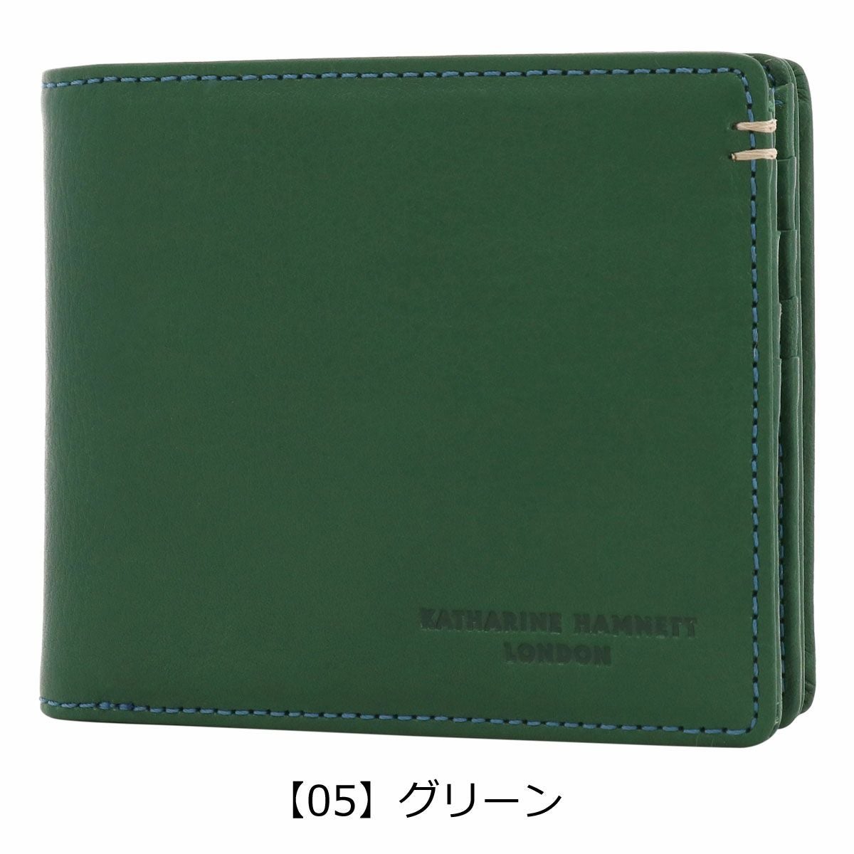 キャサリンハムネット 二つ折り財布 本革 メンズ 490-50701 MINERAL