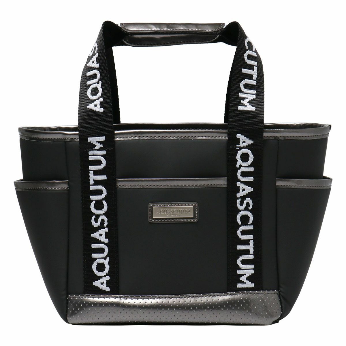 【新品タグ付】アクアスキュータム 日本製 ポロシャツ ゴルフ　ストライプ グレー アクアスキュータム ゴルフAquascutum Golf 長袖ポロシャツ M/L/LL