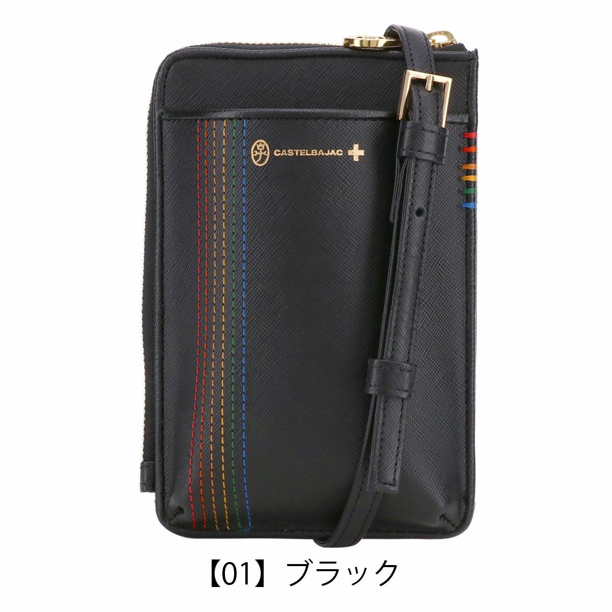 カステルバジャック スマホショルダー メンズ レディース 本革 027101